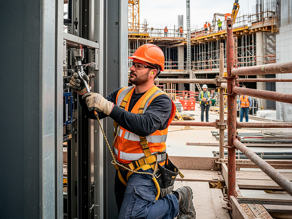 PRL para Instalación de ascensores en obras de contrucción
